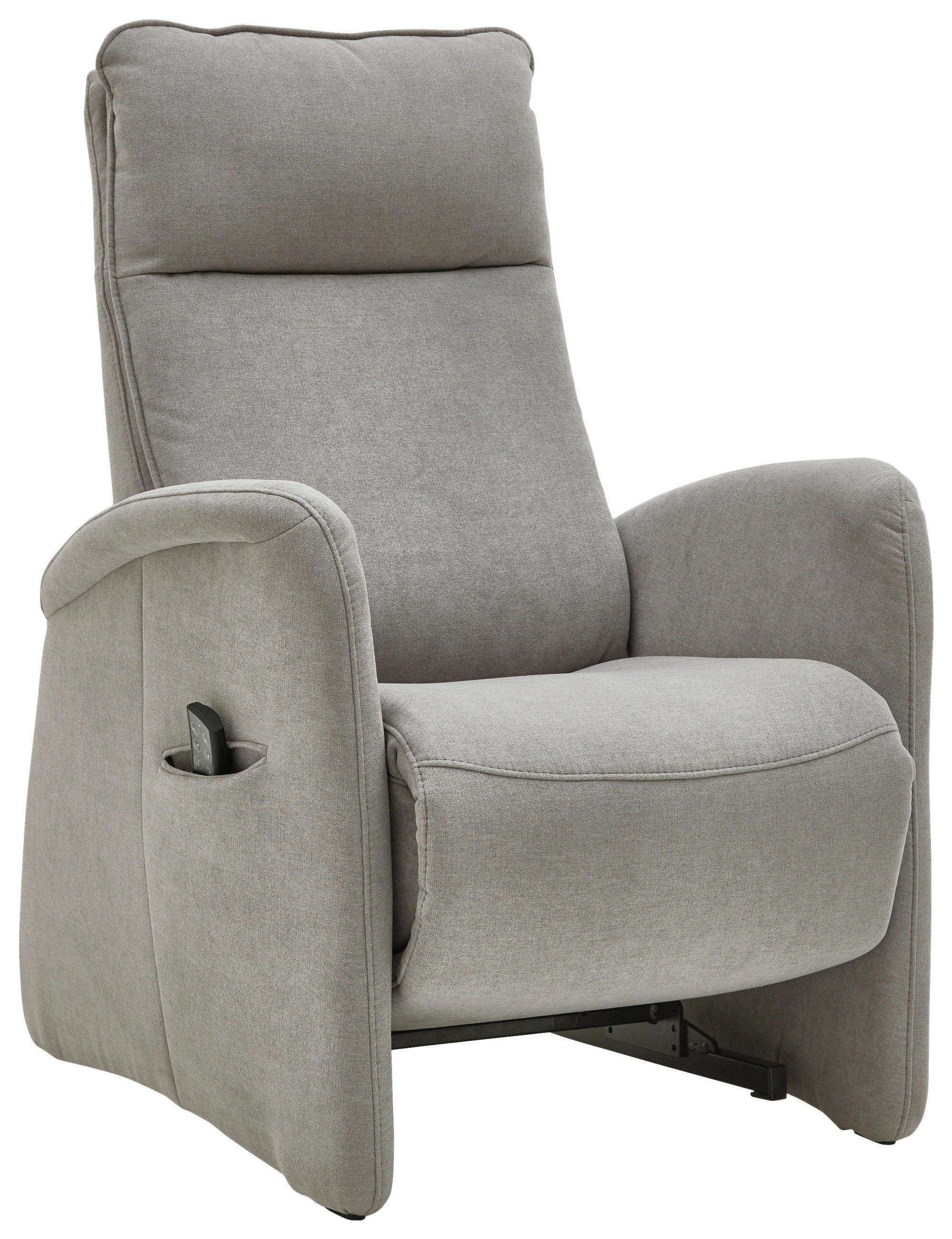 FERNSEHSESSEL in Chenille Grau  - Grau, Konventionell, Textil (79/114/87cm) - Valdera
