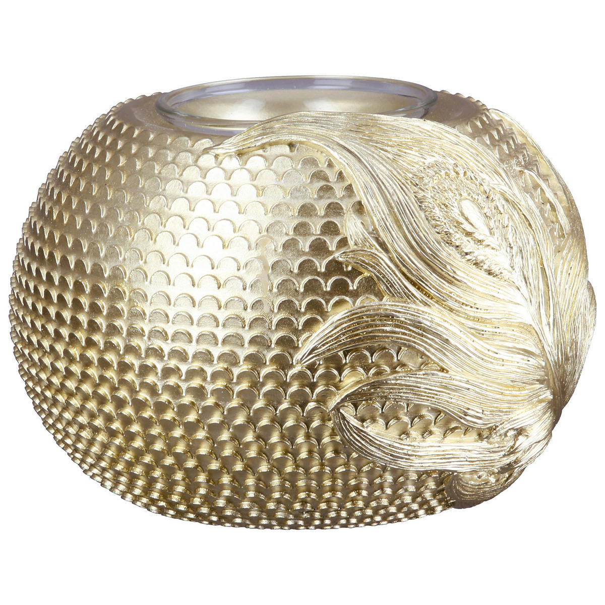 TEELICHTHALTER - Goldfarben, Basics, Kunststoff (13,5/10cm)