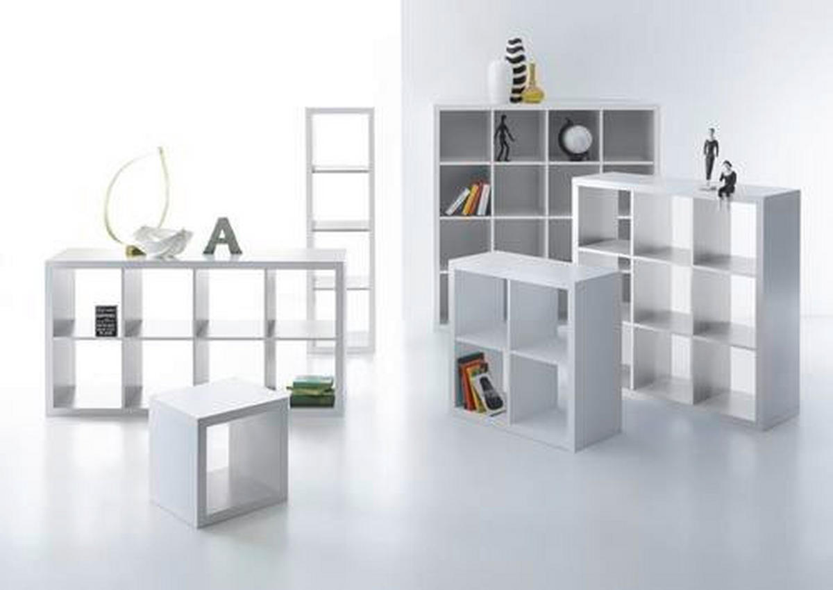 PREDELNA STENA 112/112/38 cm bela  - bela, Design, leseni material (112/112/38cm) - Boxxx