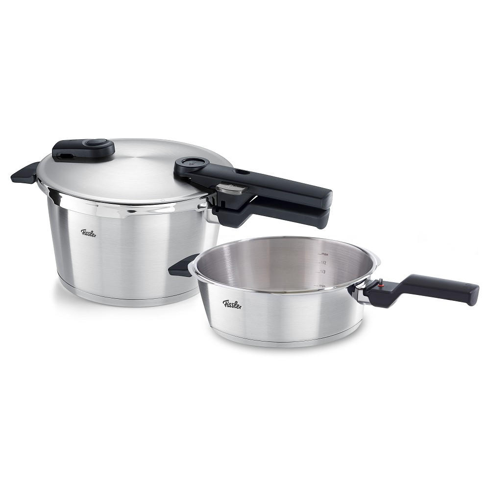 Fissler Schnellkochtopfset Vitaquick® Premium satiniert Silber