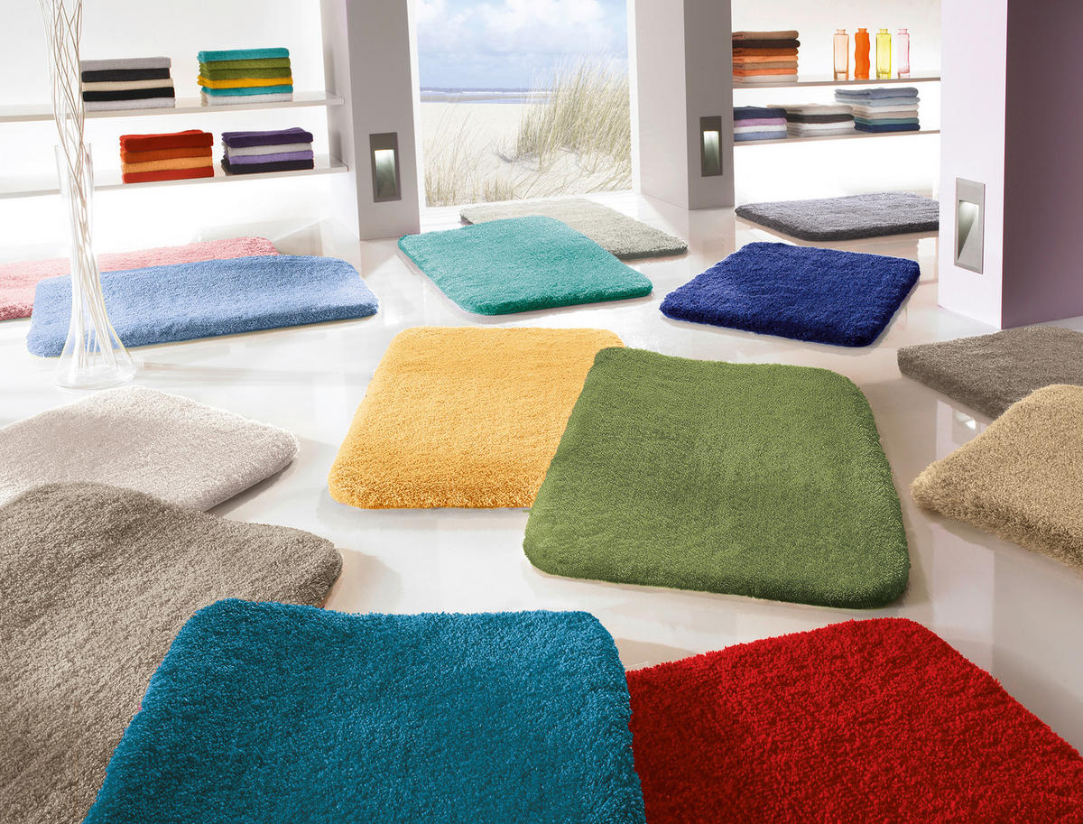 WC-VORLEGER Waldgrün  - Waldgrün, Basics, Kunststoff/Textil (55/55/3cm) - Kleine Wolke
