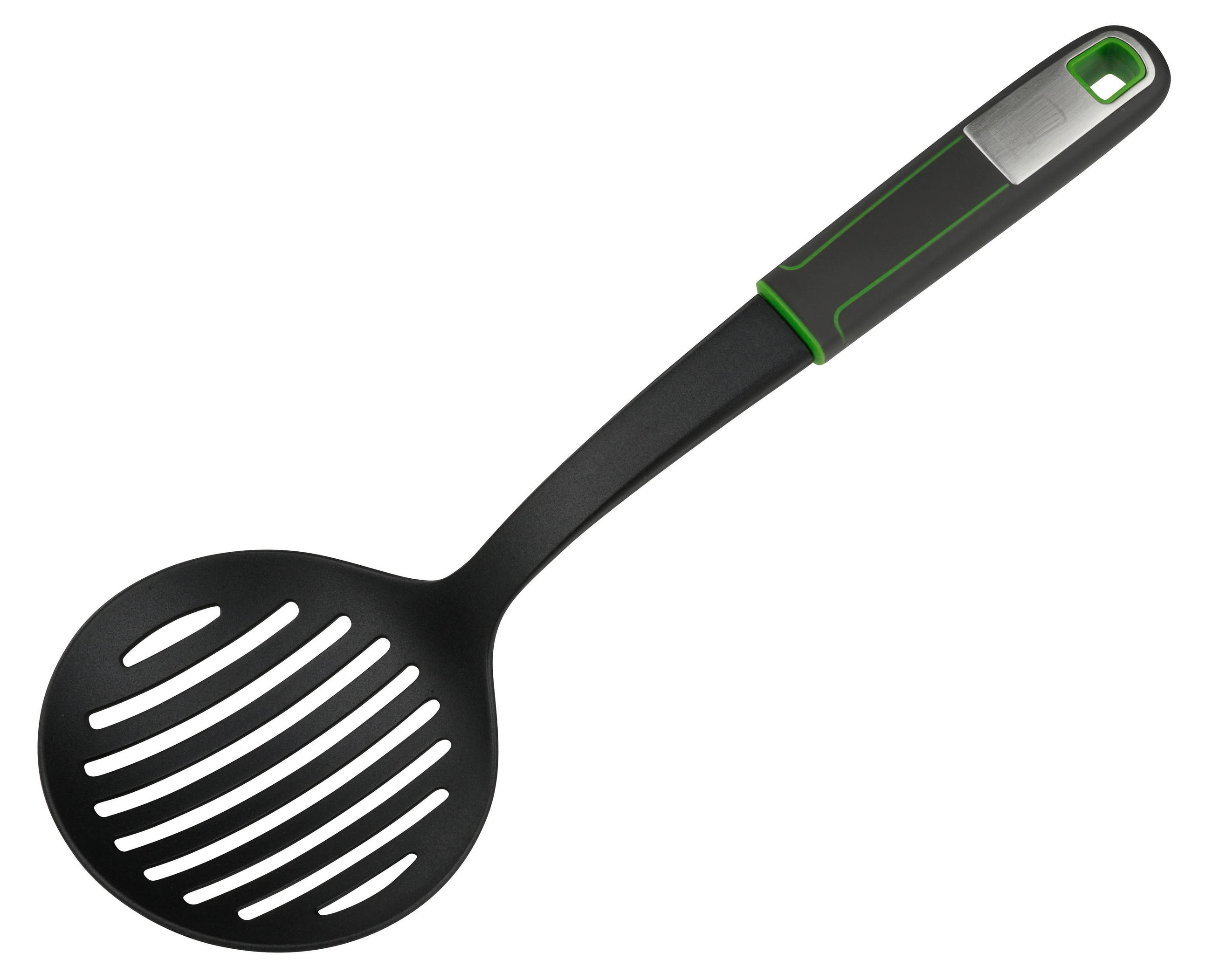 Chefkoch+Fackelmann Abseihlöffel Bonn Grau, Grün 32 cm