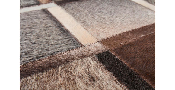 FLACHWEBETEPPICH 80/150 cm Lavish 410 Grau Grau  - Grau, Basics, Leder/Textil (80/150cm) - Novel