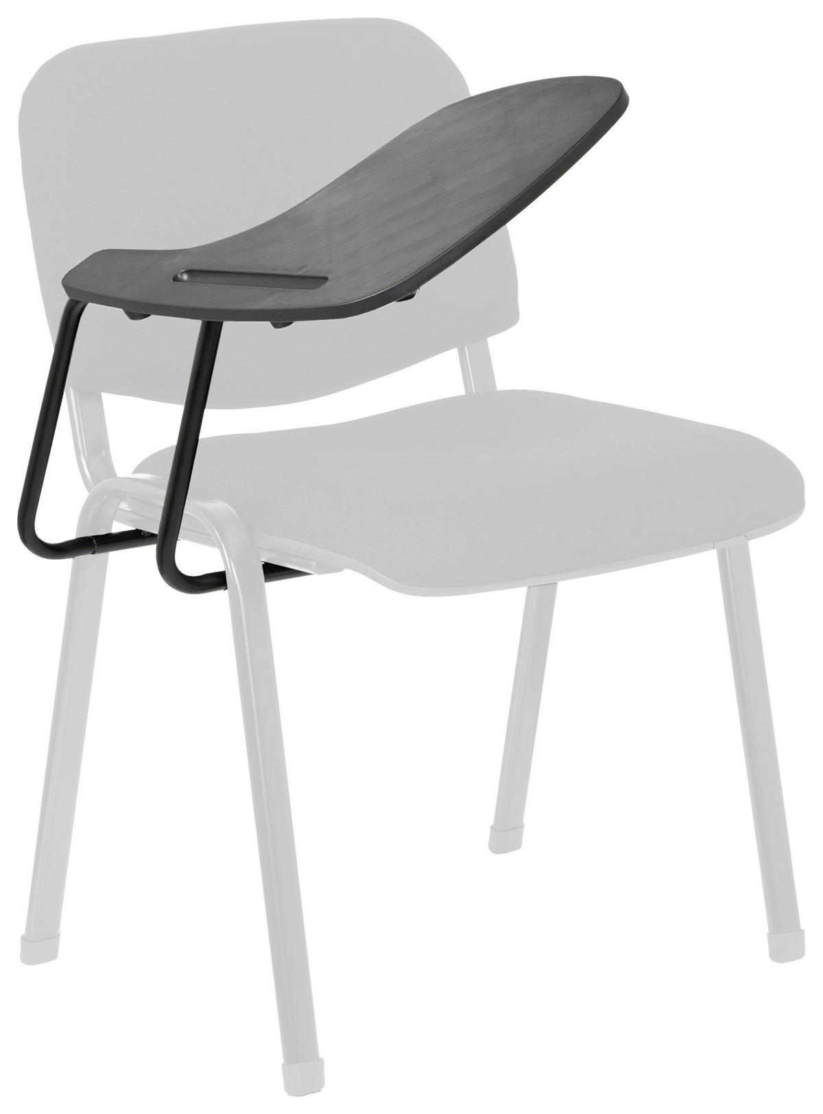 Schreibtablett 30/40/20 cm Schwarz  - Schwarz, Basics, Kunststoff/Metall (30/40/20cm) - MID.YOU