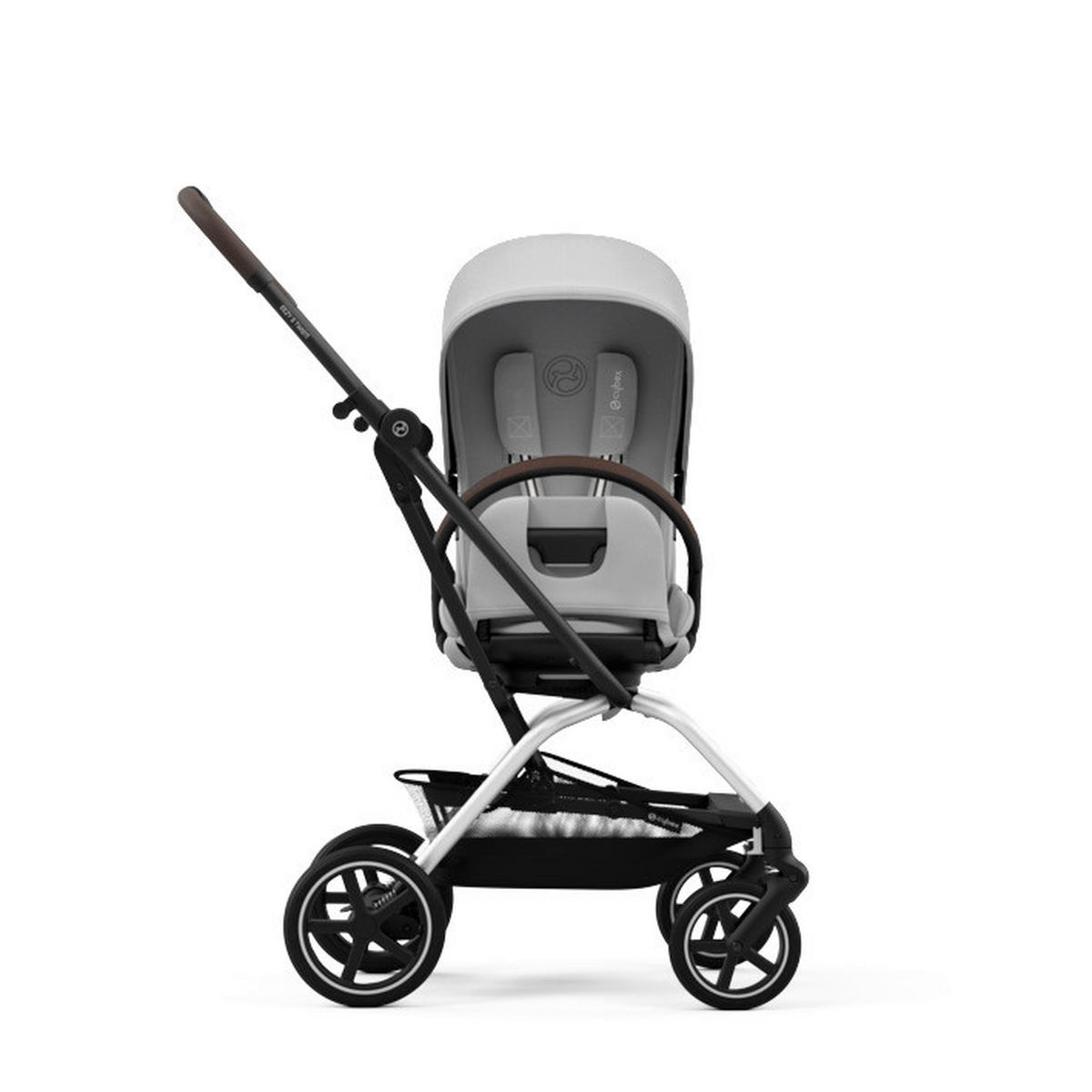 SULKY Eezy S Twist+2  - ljusgrå/silver, Basics, metall/textil (80.5/45/105cm) - Cybex