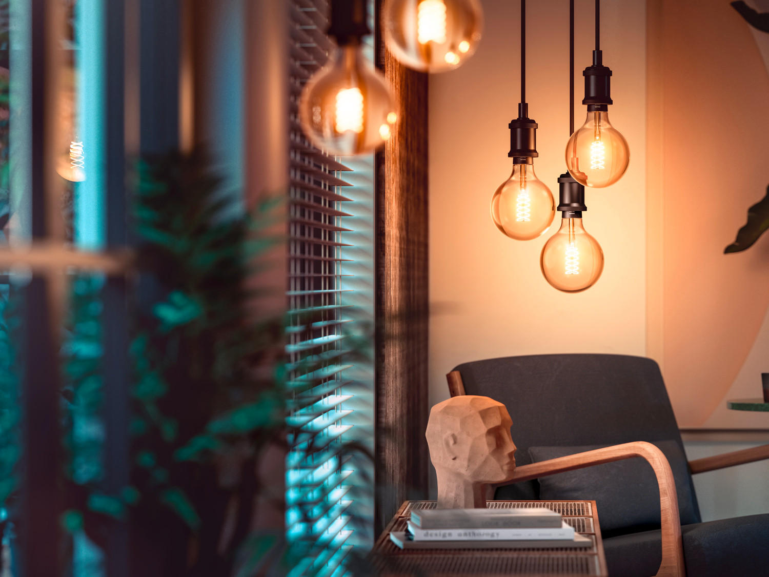 LED-FILAMENT-LEUCHTMITTEL   E27 7 W  - Schwarz, Basics, Kunststoff (9,5/15cm) - Philips HUE