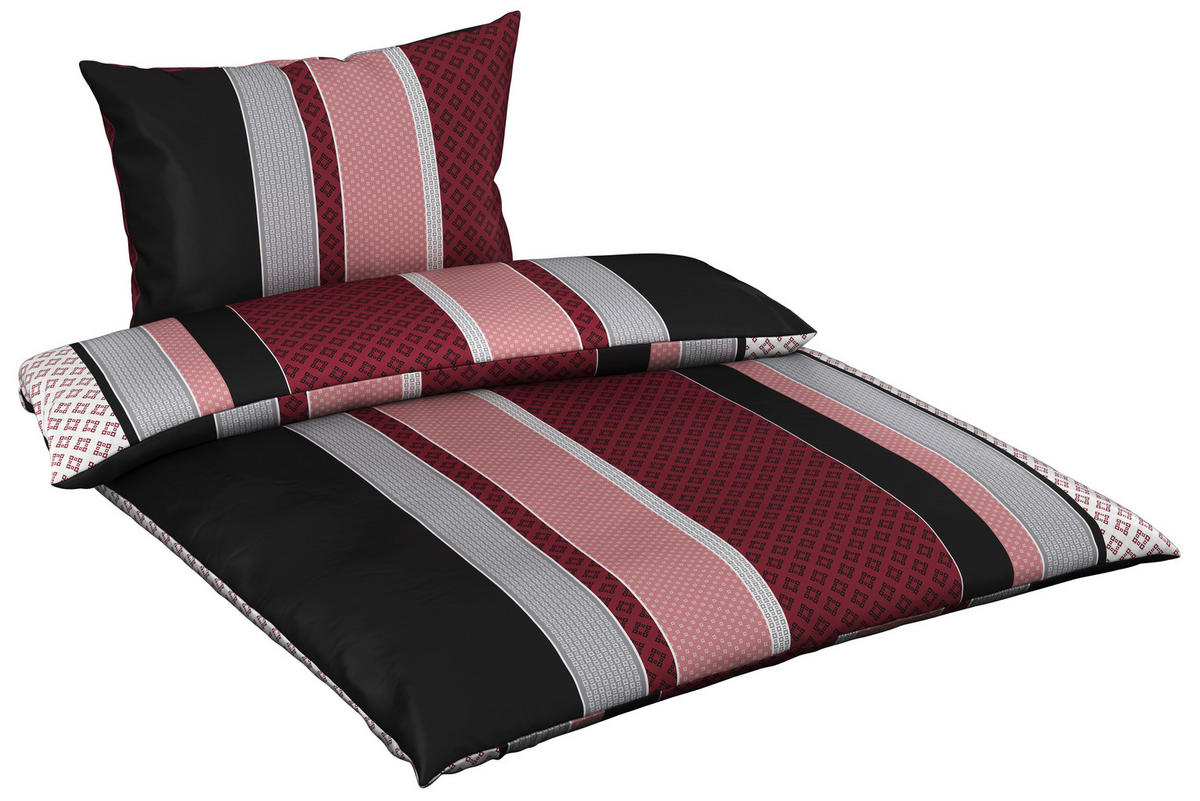 POSTELJINA KISTA 140/200 cm saten bobica  - bobica, Dizajnerski, tekstil (140/200cm) - Novel
