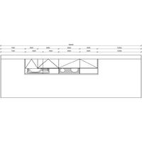 KÜCHENLEERBLOCK 205 cm   in Graphitfarben  - Anthrazit/Schwarz, KONVENTIONELL, Holzwerkstoff/Metall (205cm) - Welnova