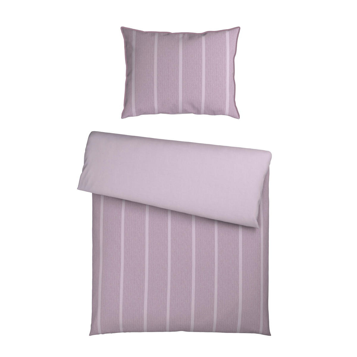 OBOJESTRANSKA POSTELJNINA 140/200 cm renforcé sivovijolična  - sivovijolična, tekstil (140/200cm) - Bio:Vio