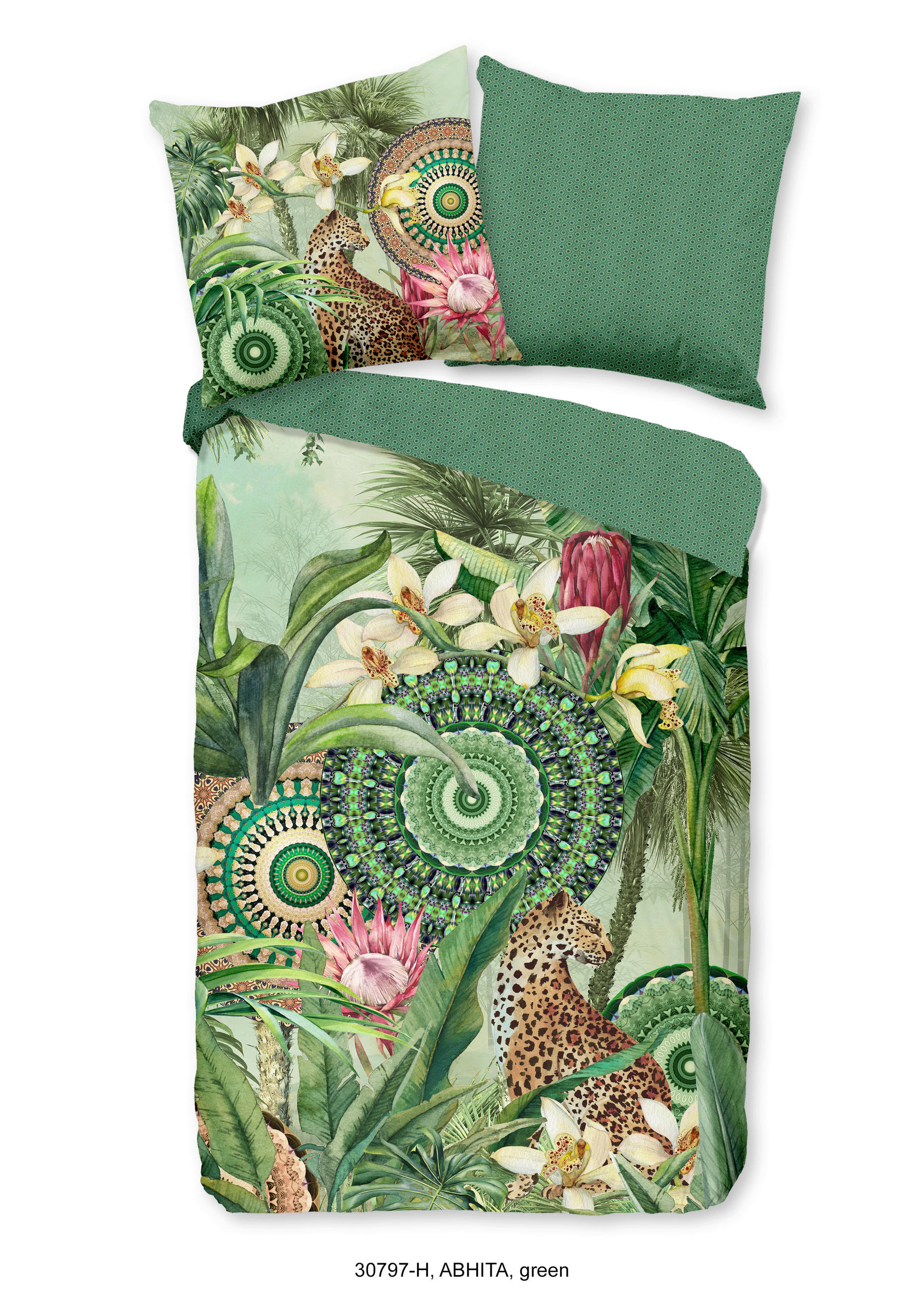 WENDEBETTWÄSCHE Abhita Satin 155/220 cm  - Multicolor, Design, Textil (155/220cm)