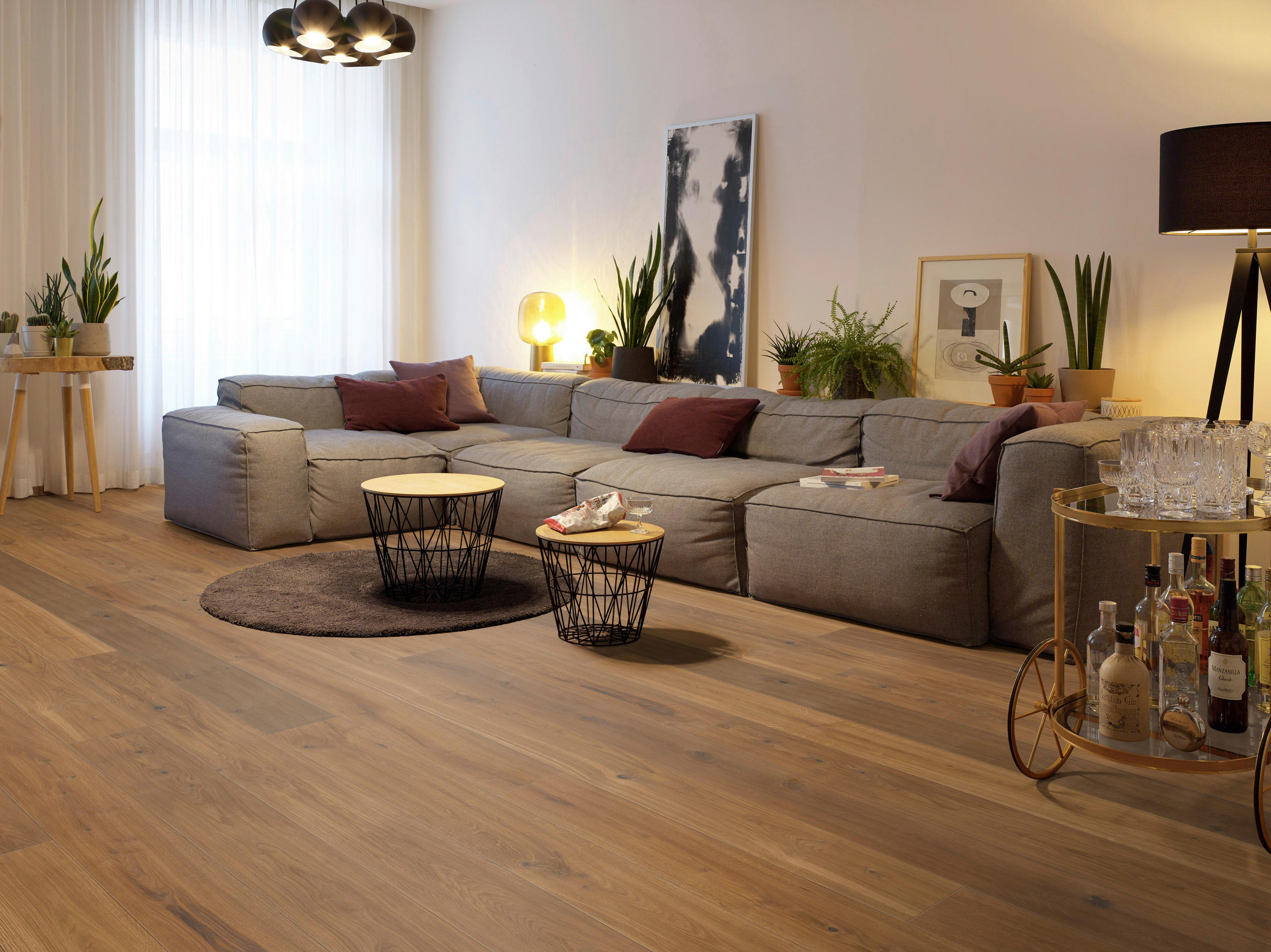 LANDHAUSDIELE Rustico Eiche Caramel 100015701  per  m² - KONVENTIONELL, Holz (220,5/17,6/1,3cm) - Tilo