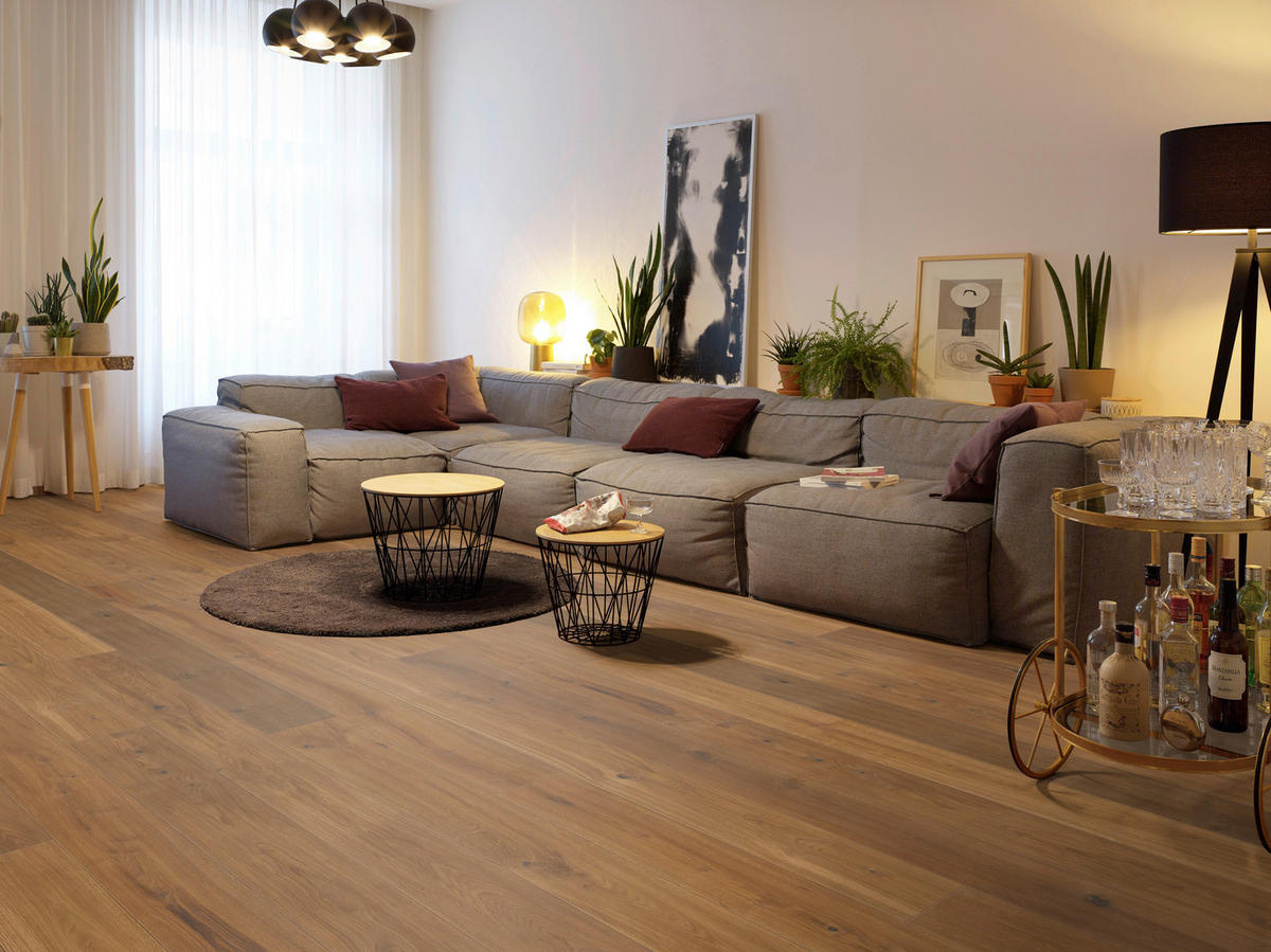 LANDHAUSDIELE Rustico Eiche Caramel 100015701  per  m² - KONVENTIONELL, Holz (220,5/17,6/1,3cm) - Tilo