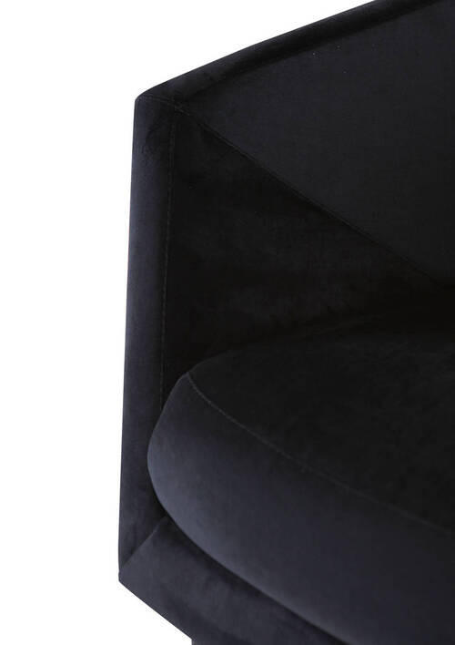 SESSEL Flachgewebe Schwarz    - Schwarz, LIFESTYLE, Holz/Textil (93/74/80cm) - Landscape