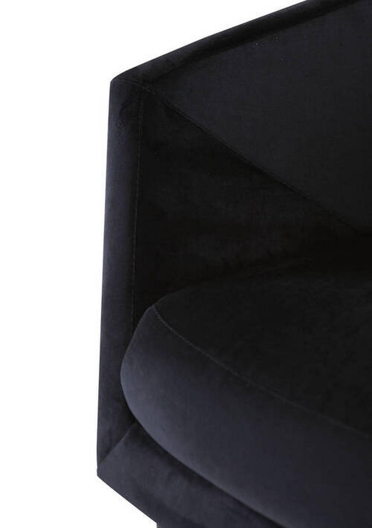 SESSEL in Flachgewebe Schwarz  - Schwarz, Lifestyle, Holz/Textil (93/74/80cm) - Landscape