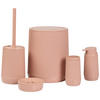 BAD-ACCESSOIRE-SET Kunststoff  - Rosa, Design, Kunststoff - Novel