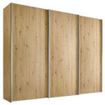 SCHWEBETÜRENSCHRANK  in Eiche Artisan  - Alufarben/Eiche Artisan, Design, Holzwerkstoff/Metall (249/222/68cm) - Moderano