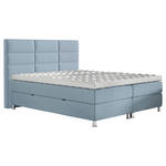 BOXBETT 140/200 cm  in Türkis  - Türkis/Chromfarben, KONVENTIONELL, Textil/Metall (140/200cm) - Carryhome