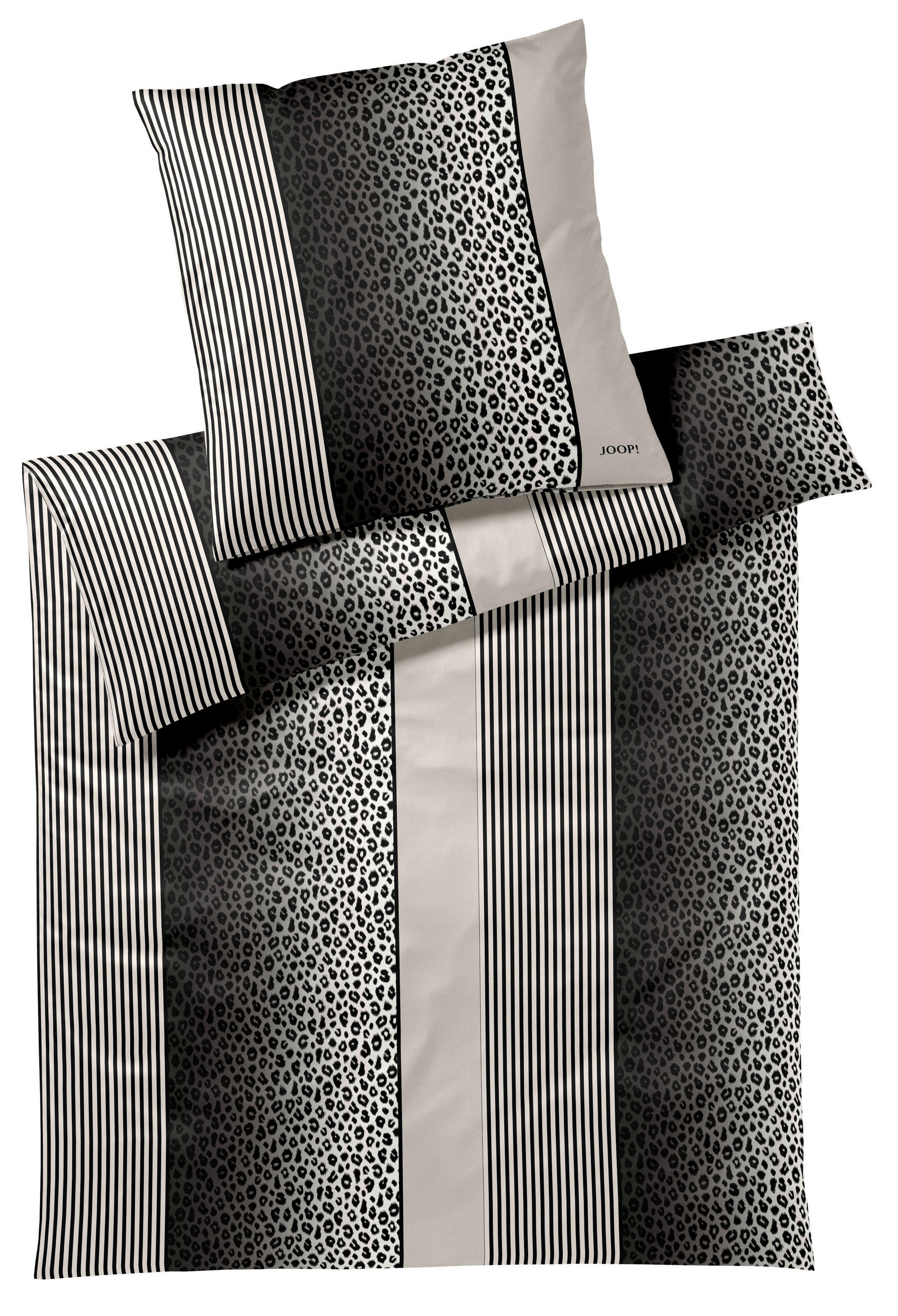 BETTWÄSCHE 2-teilig Makosatin 135/200 cm  - Grau, Design, Textil (135/200cm) - Joop!