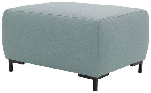HOCKER Webstoff Blau - Blau/Schwarz, Design, Textil/Metall (88/44/68cm) - LOOKS by W.Joop