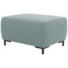 HOCKER in Textil Blau  - Blau/Schwarz, Design, Textil/Metall (88/44/68cm) - LOOKS by W.Joop