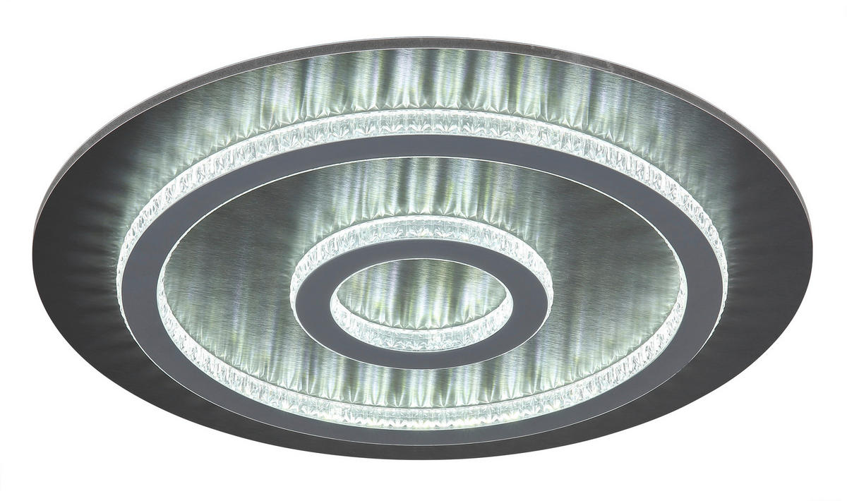 LED-DECKENLEUCHTE 45/5,5 cm   - Klar/Anthrazit, Design, Kunststoff/Metall (45/5,5cm) - Globo