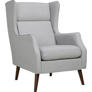 KŘESLO, dřevo, textil, světle šedá - světle šedá/světle hnědá, Design, dřevo/textil (68/92/104cm) - Carryhome