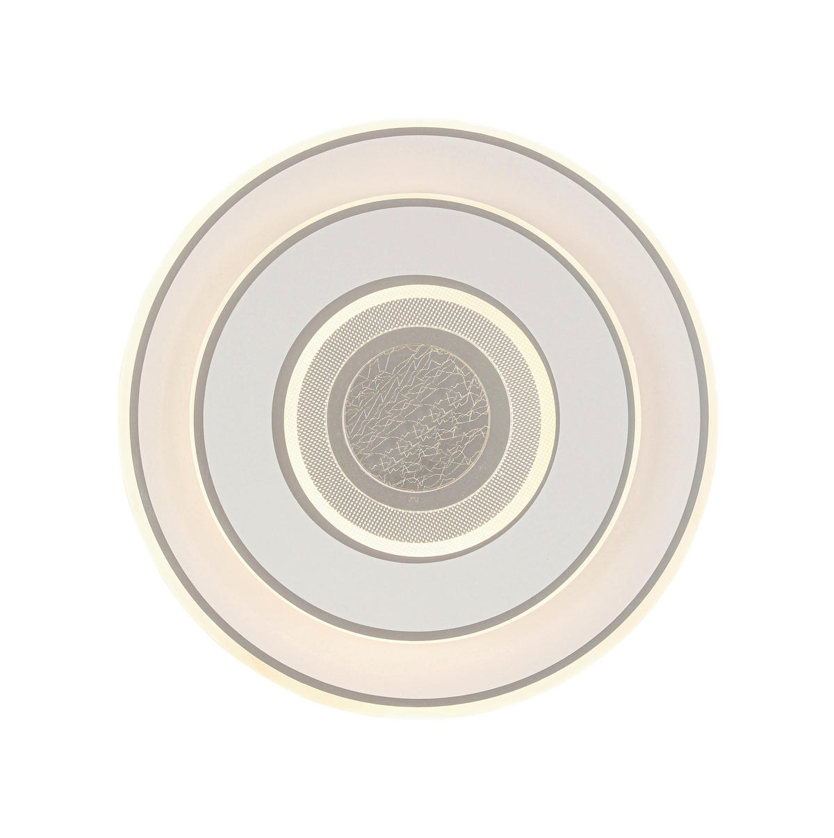 PLAFONIERĂ CU LED - alb/culoare crom, Basics, plastic/metal (35/6cm) - Novel