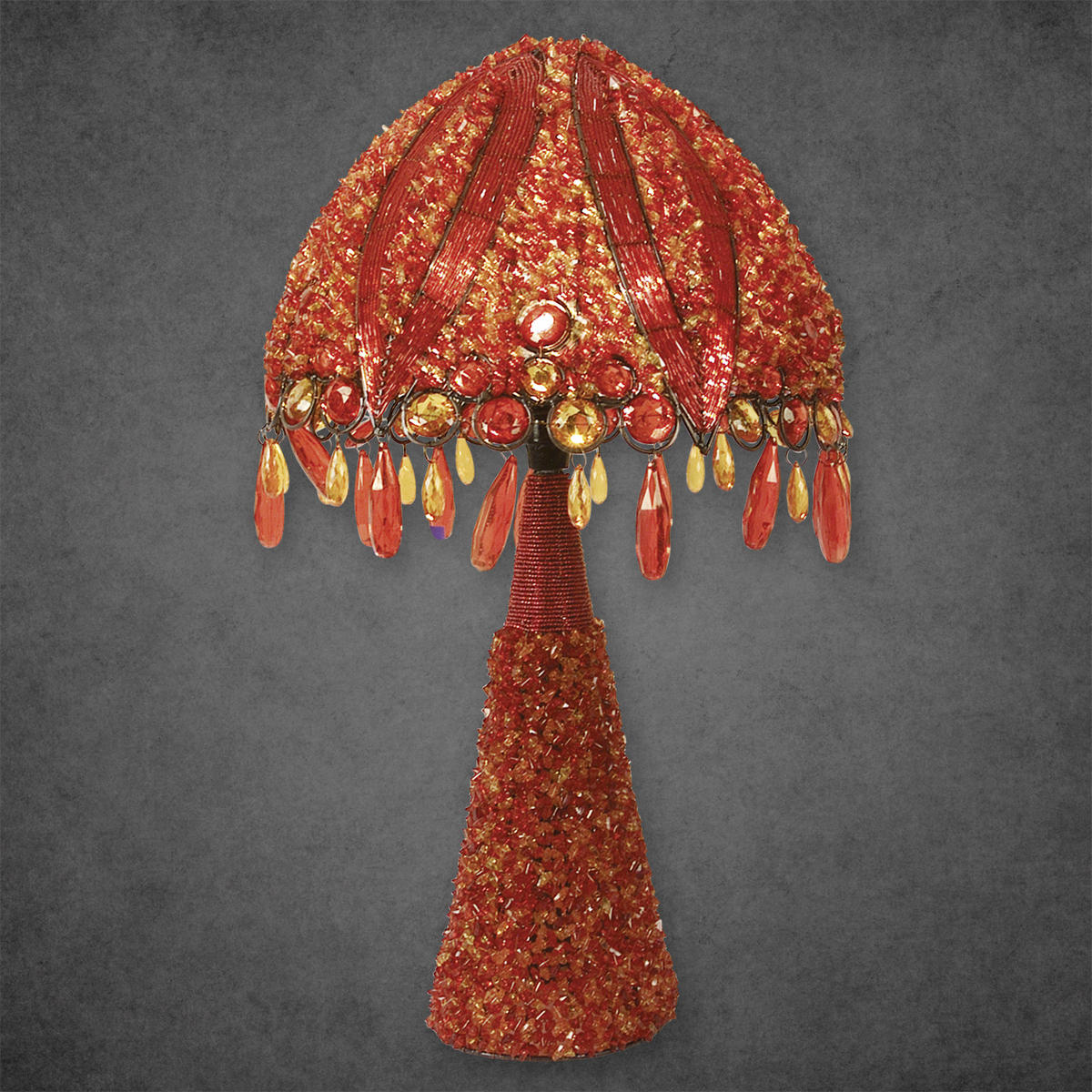 TISCHLEUCHTE 30/53 cm   - Orange, LIFESTYLE, Kunststoff/Metall (30/53cm) - Näve
