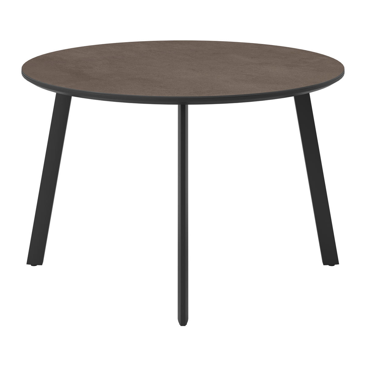 GARTENTISCH 120/120/75 cm Metall, Glas, Keramik rund  - Anthrazit, Design, Glas/Keramik (120/120/75cm) - Ambia Garden