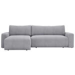 ECKSOFA in Cord Grau  - Schwarz/Grau, MODERN, Kunststoff/Textil (150/245cm) - Carryhome