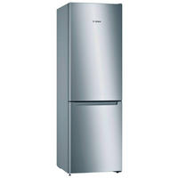 KÜHL-GEFRIER-KOMBINATION 60/176/66 cm KGN33NLEB  - Edelstahlfarben, Basics, Metall (60/176/66cm) - Bosch