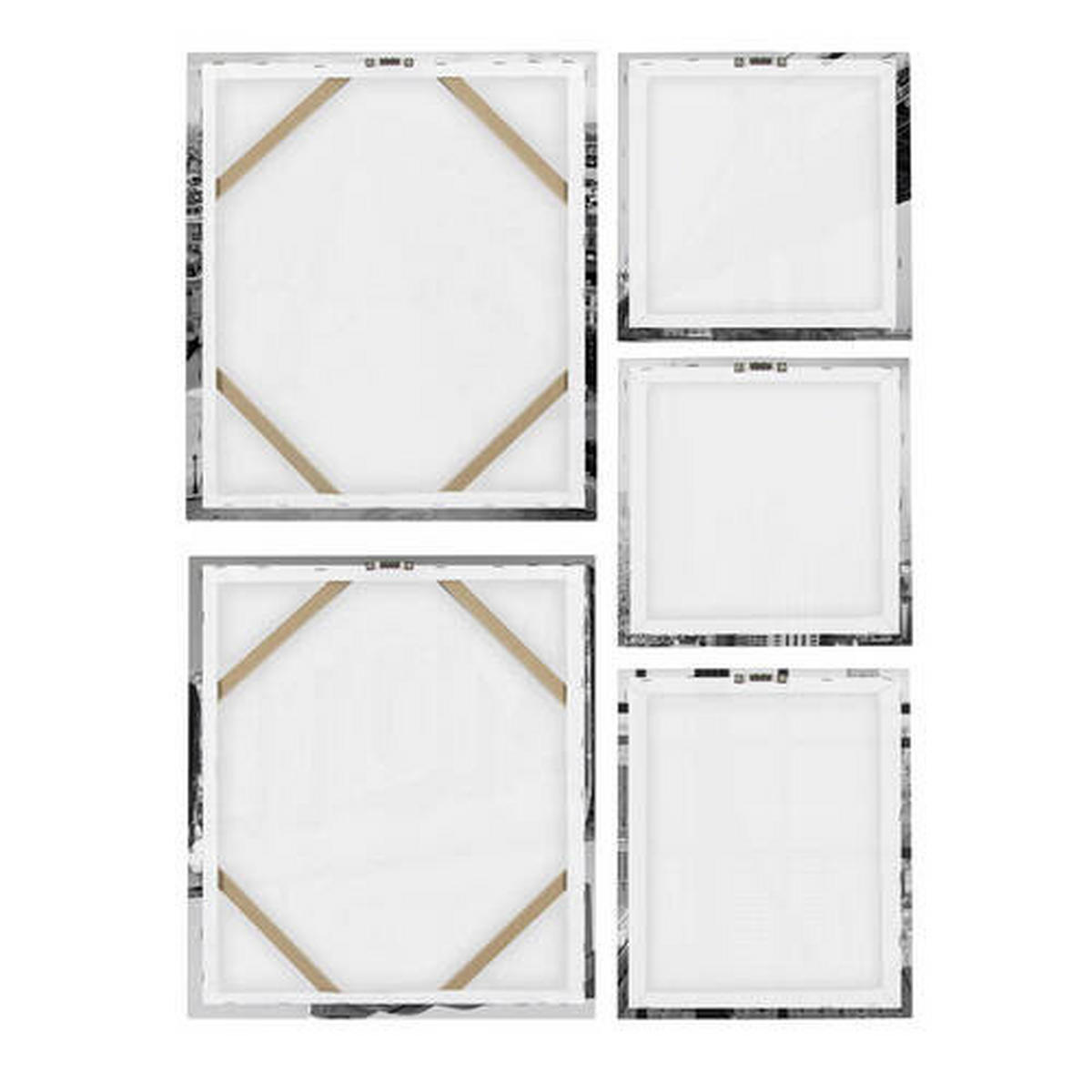 KEILRAHMENBILD Städte 60/80/3 cm  - Schwarz/Weiß, Basics, Wellpappe/Textil (60/80/3cm)