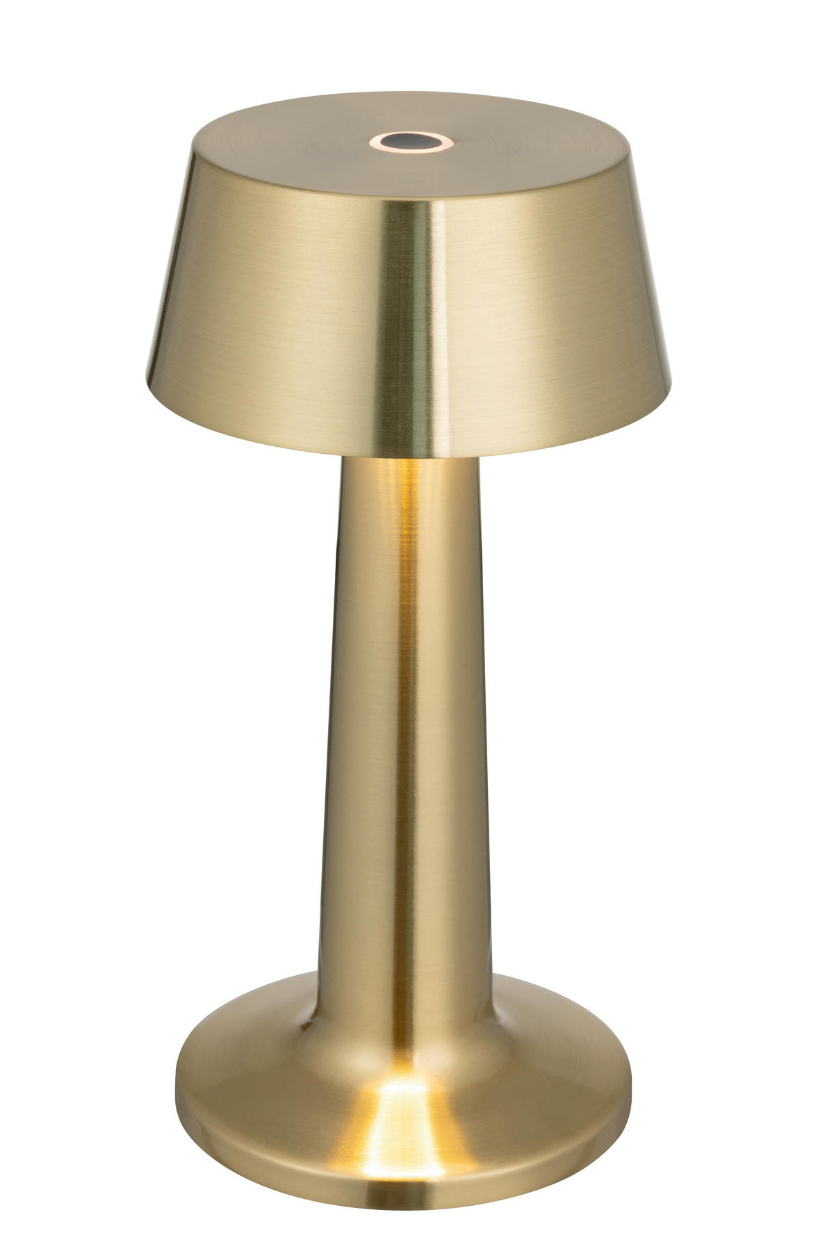 AKKU-TISCHLEUCHTE Aniara 11/22,1 cm  - Goldfarben, Basics, Metall (11/22,1cm) - Novel