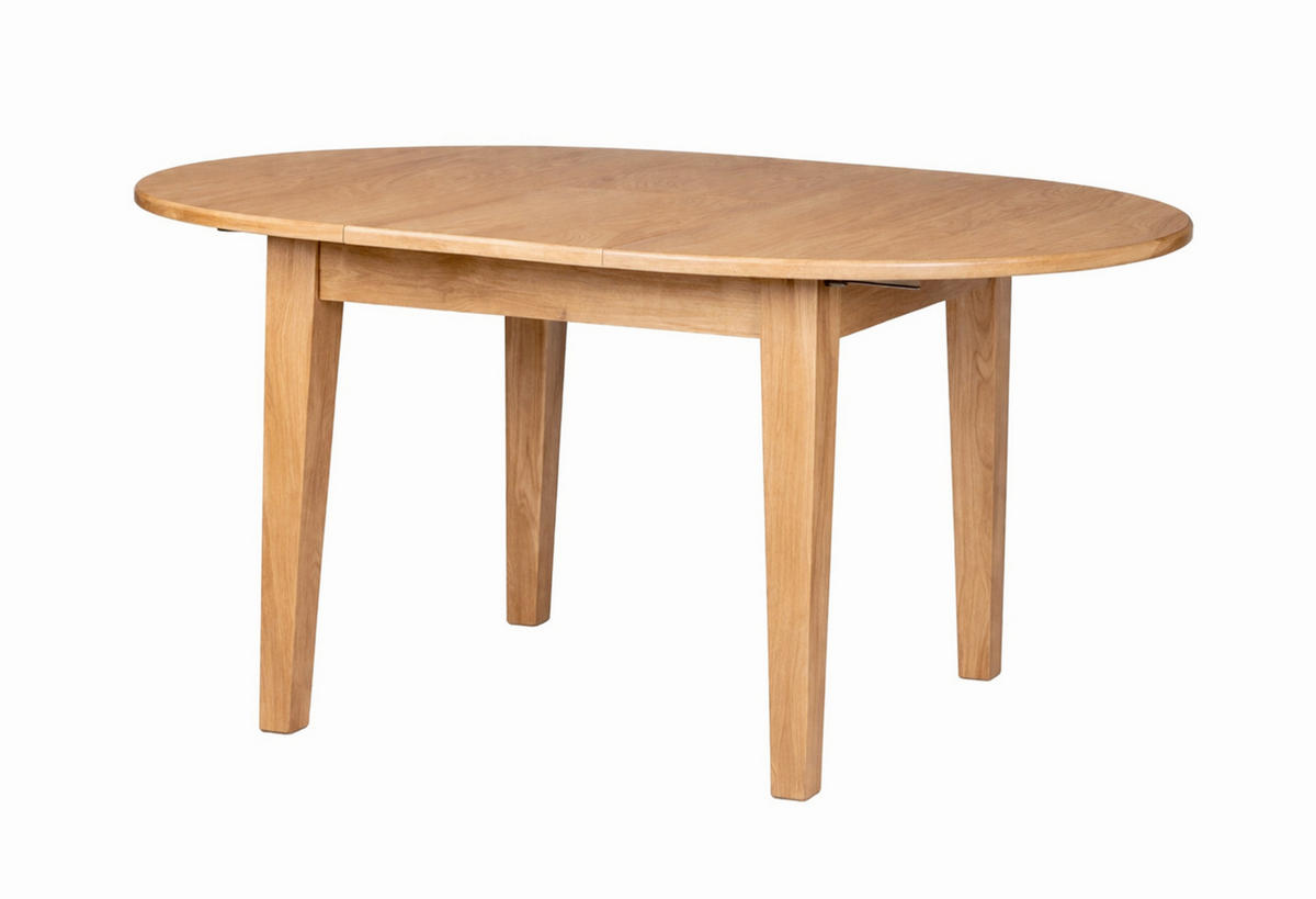 ESSTISCH 115/76/115 cm Echtholz  Holz oval Naturfarben  - Naturfarben, MODERN, Holz (115/76/115cm) - Livetastic