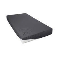 SPANNBETTTUCH Jersey 150/200 cm  - Anthrazit, Basics, Textil (150/200cm)