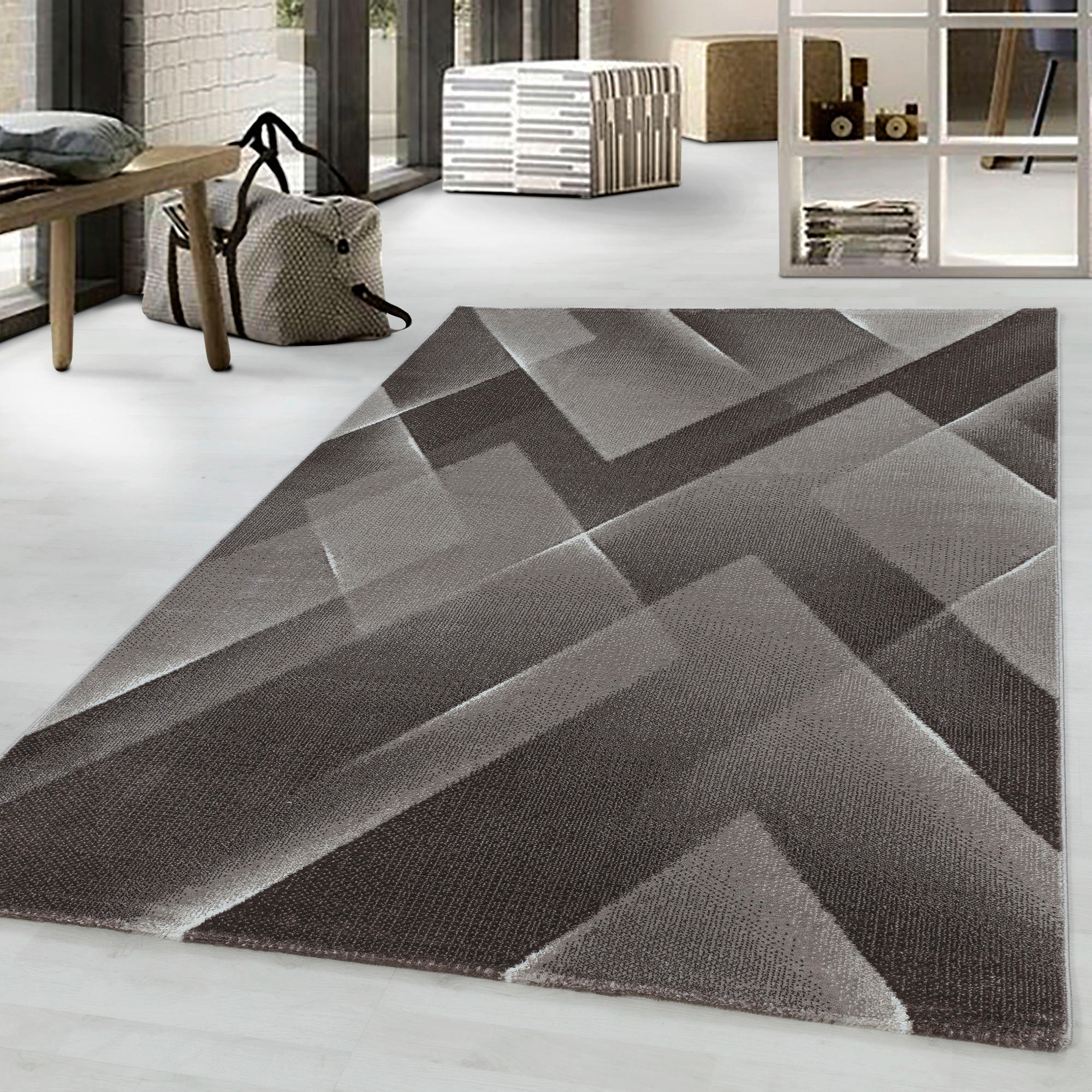WEBTEPPICH 120/170 cm Costa 3522 Brown Braun  - Braun, Design, Textil (120/170cm)