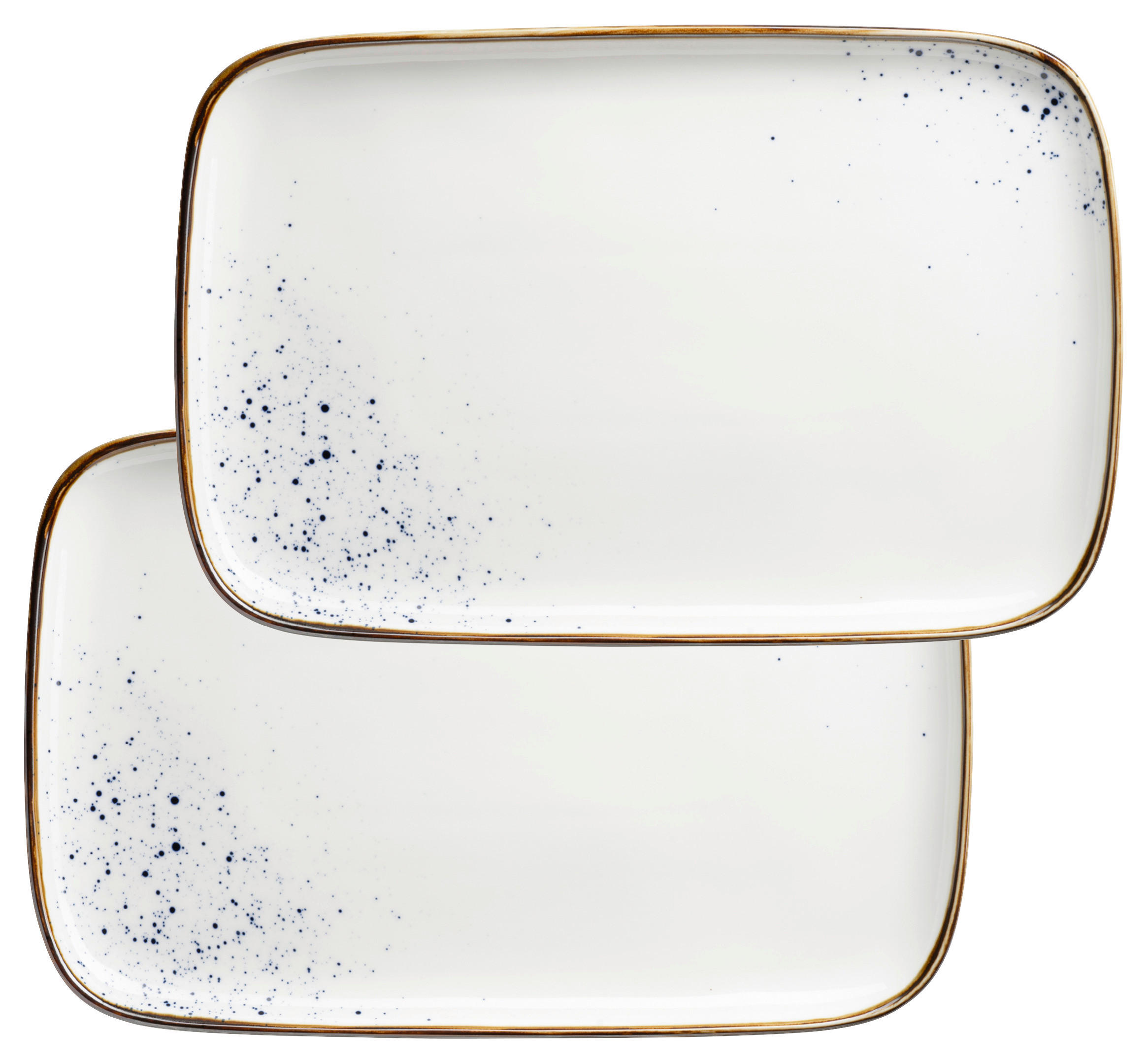 SERVIERPLATTE - Blau/Beige, Trend, Keramik (30/2/20cm) - Mäser