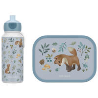 PAUSENSET lunchset campus (pu+bd) - forest friends  - Braun/Weiß, KONVENTIONELL, Kunststoff (20,5/7,5/18,8cm) - Mepal