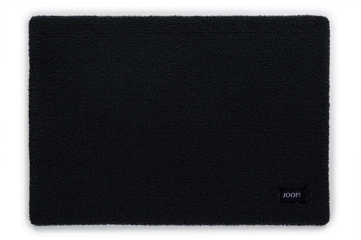 BADEMATTE Basic Schwarz 60/90 cm  - Schwarz, Basics, Textil (60/90cm) - Joop!
