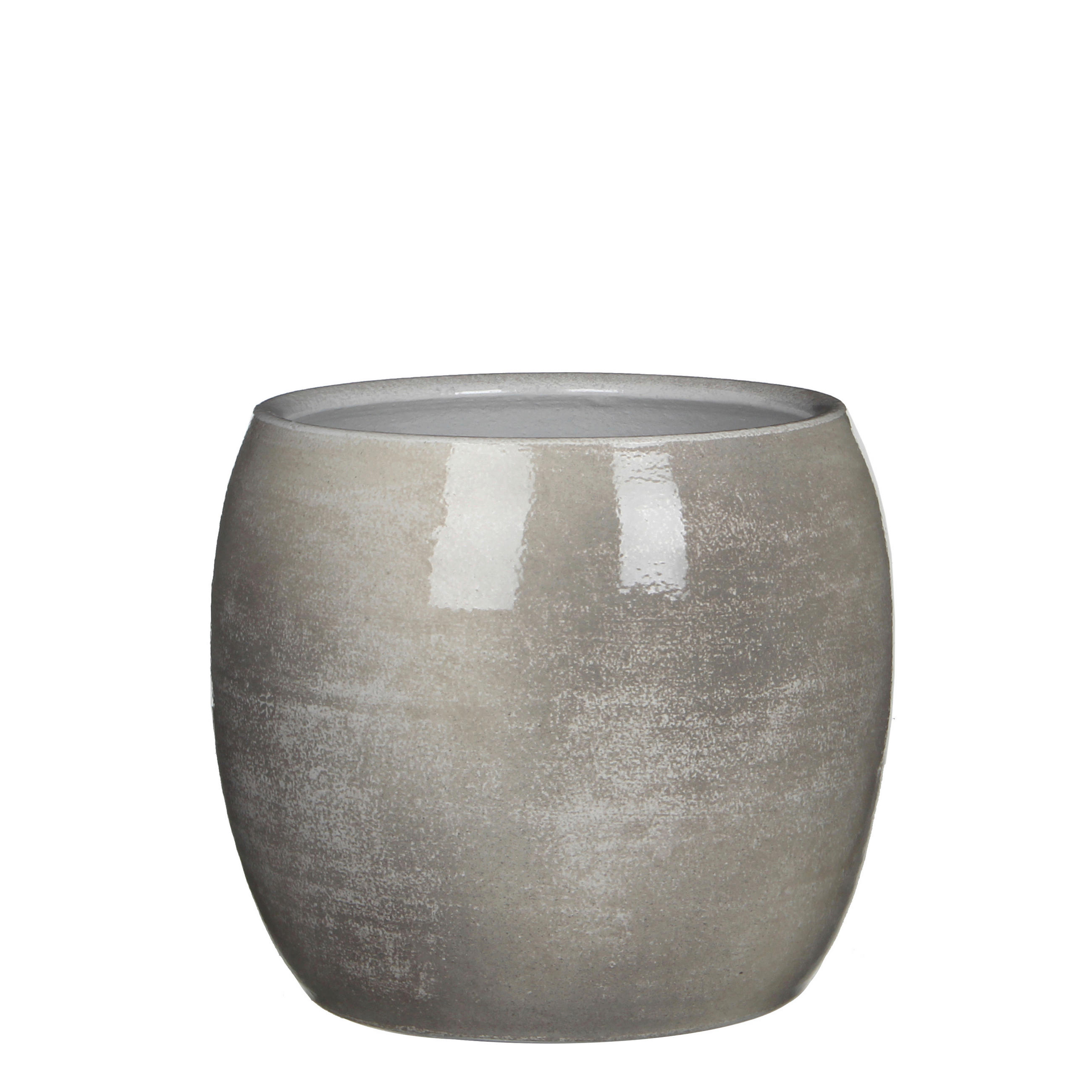 KVĚTINÁČ keramika, 24/24/22 cm - světle šedá, Basics, keramika (24/24/22cm)