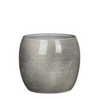 KVĚTINÁČ keramika, 24/24/22 cm - světle šedá, Basics, keramika (24/24/22cm)