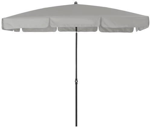 SONNENSCHIRM 120x225 cm Hellgrau  - Anthrazit/Hellgrau, Basics, Textil/Metall (120/225cm) - Doppler