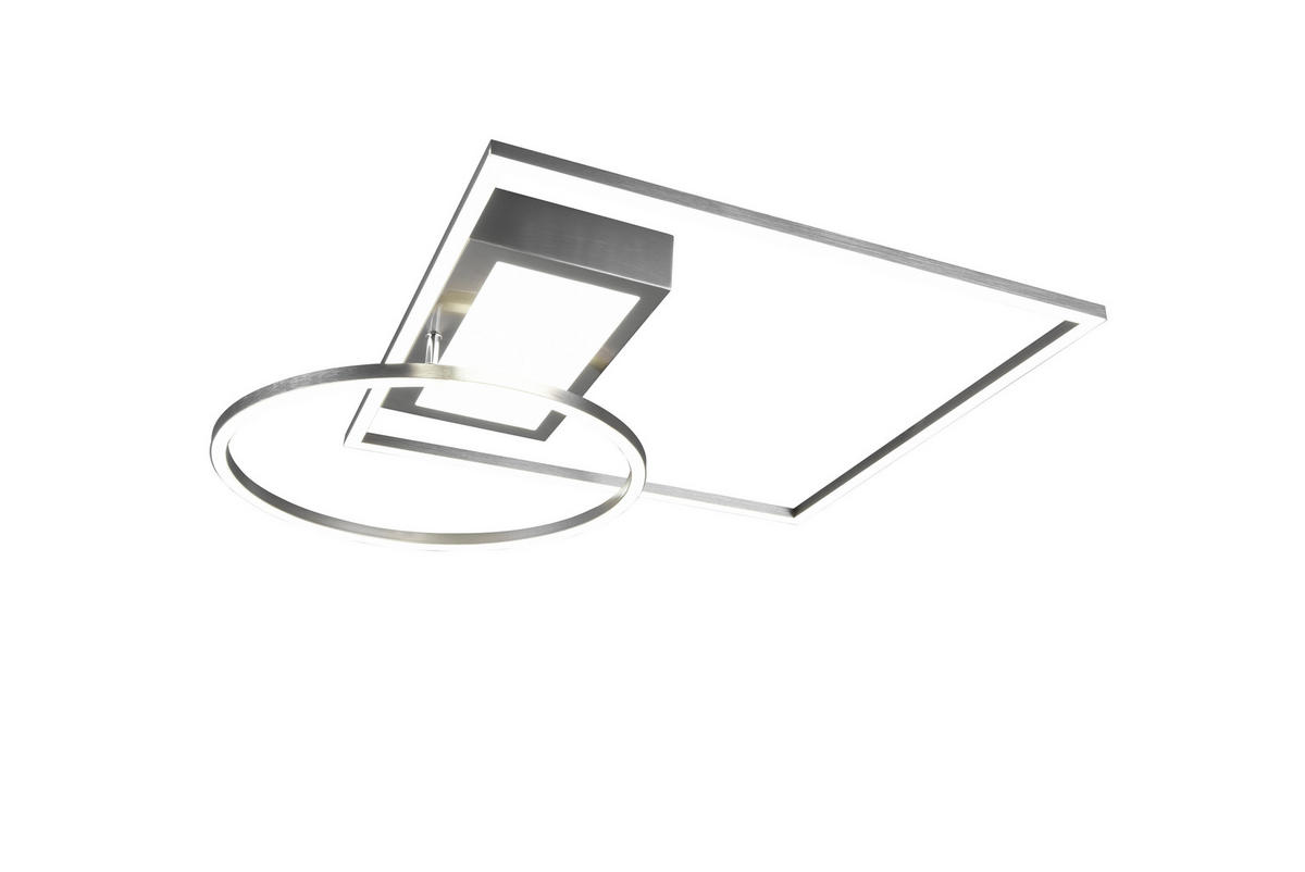 LED PLAFONJERA - boja nikla, Dizajnerski, metal (64,5/9,0/86,5cm)