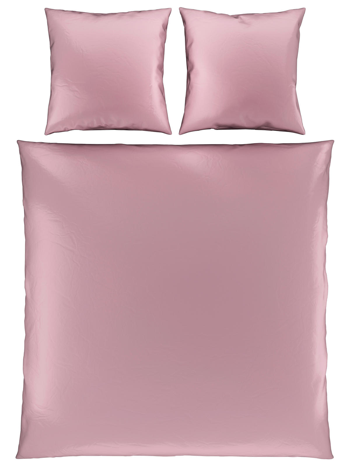 BETTWÄSCHE NIGIRI Satin 200/200 cm  - Hellrosa, Basics, Textil (200/200cm) - Bio:Vio