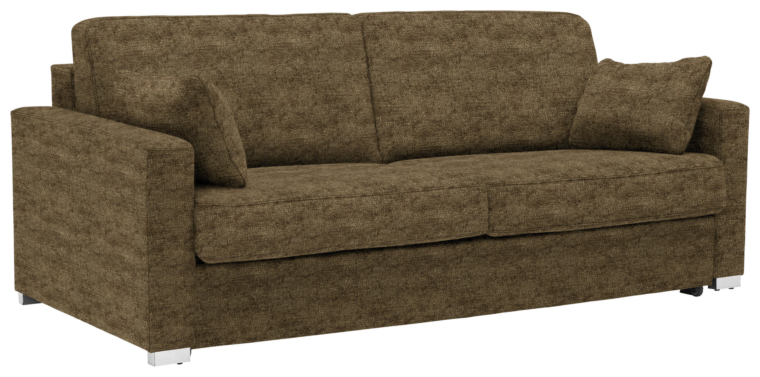 SCHLAFSOFA in Textil Hellgrün  - Chromfarben/Hellgrün, Konventionell, Textil/Metall (208/86/97cm) - Novel