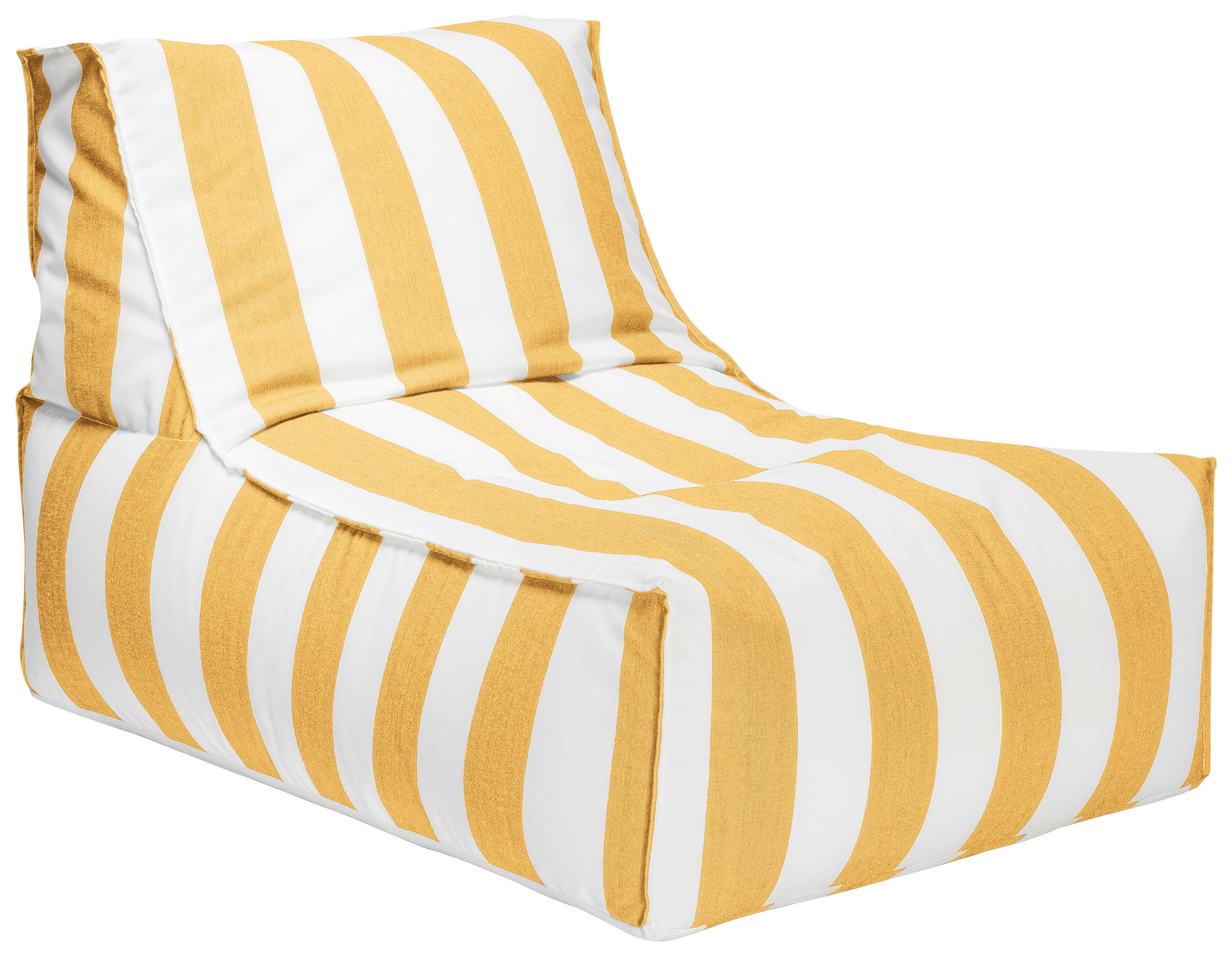 OUTDOORSITZSACK 280 l  - Gelb/Weiß, MODERN, Textil (65/65/100cm)