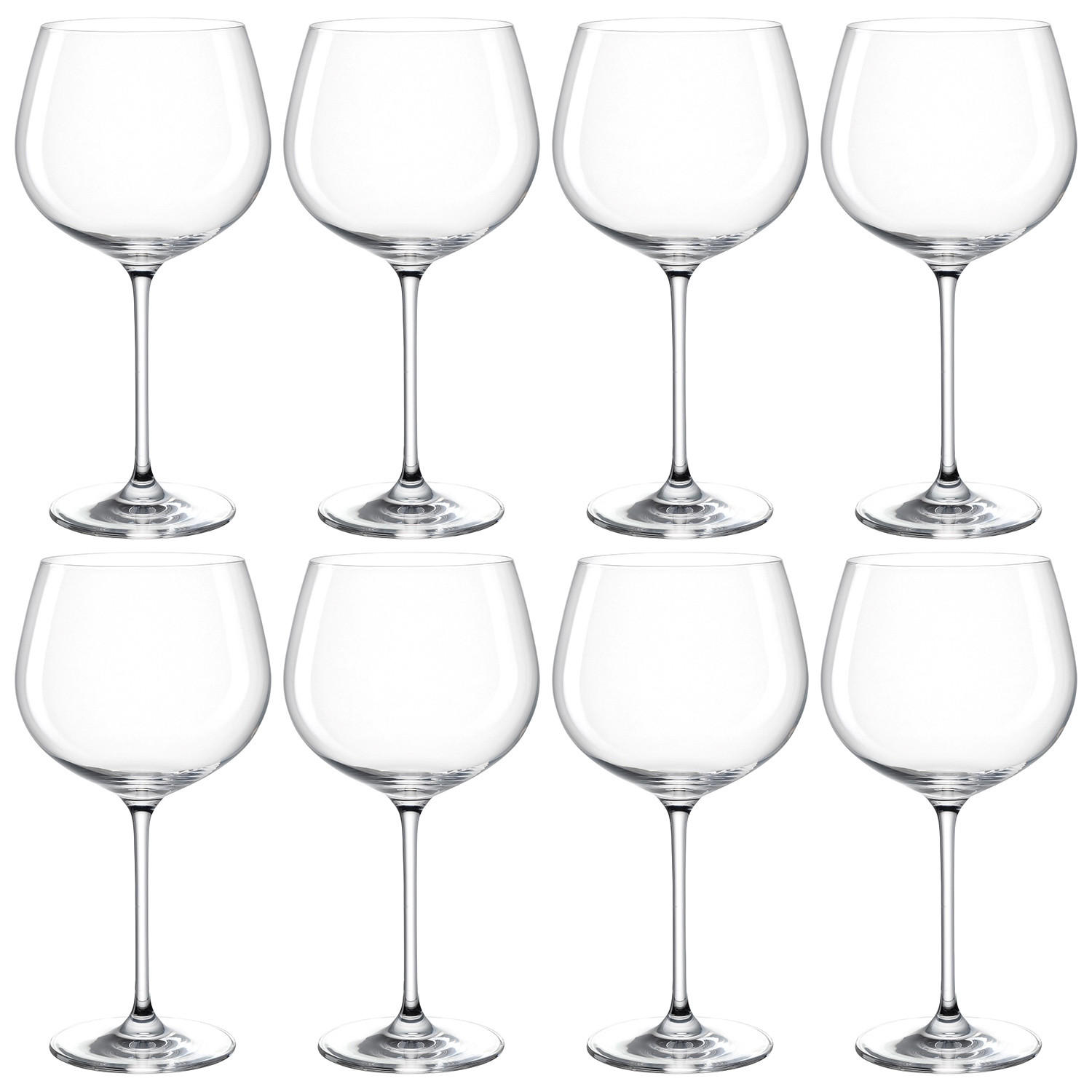 GLÄSERSET 8-teilig  - Klar, Design, Glas - Leonardo