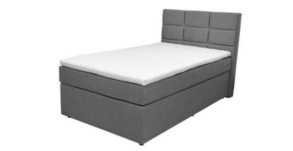 BOXSPRINGBETT 140/200 cm  in Grau  - Schwarz/Grau, KONVENTIONELL, Textil (140/200cm) - Carryhome