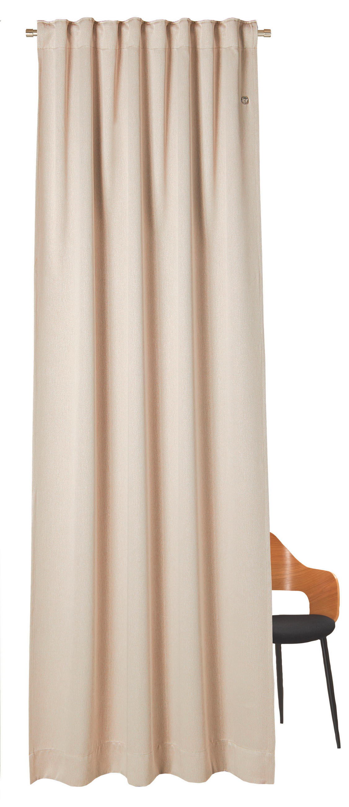 HOTOVÝ ZÁVES, zatemnenie, 130/250 cm - prírodná farba/béžová, Design, textil (130/250cm) - Joop!