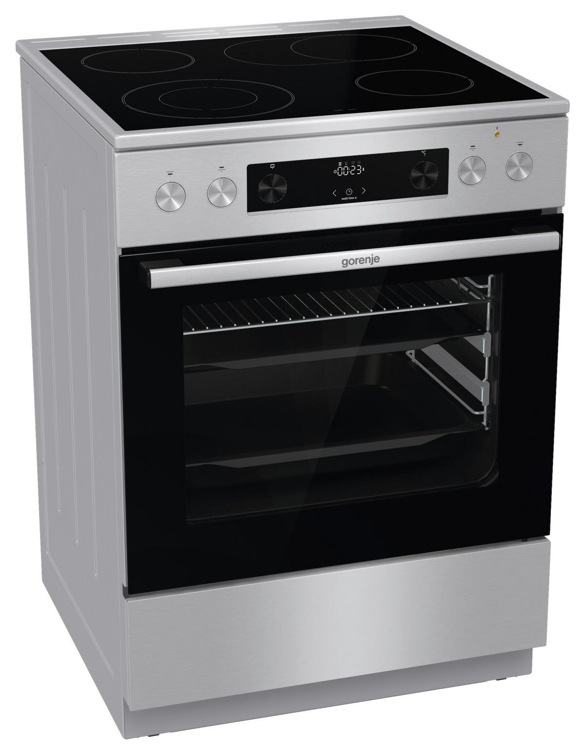 HERD GECS6C70XPA  - Edelstahlfarben/Schwarz, Trend, Glas/Metall (60/85/60cm) - Gorenje